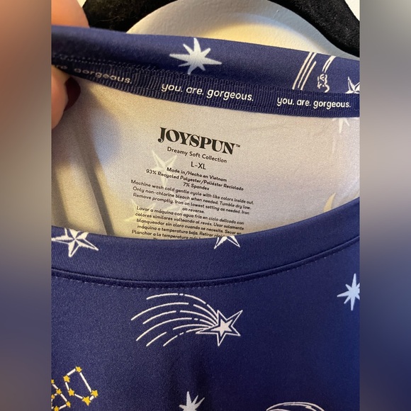 Joyspun Women's L-XL Dreamy Soft Collection Starry Night Sleepshirt - Picture 7 of 8